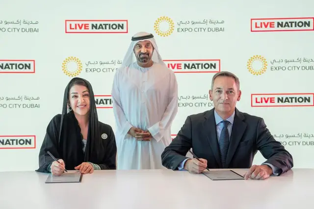 شركة Live Nation وشركة BRAG تتعاونان مع Expo City دبي لإدارة ثلاثة من أبرز الوجهات الترفيهية