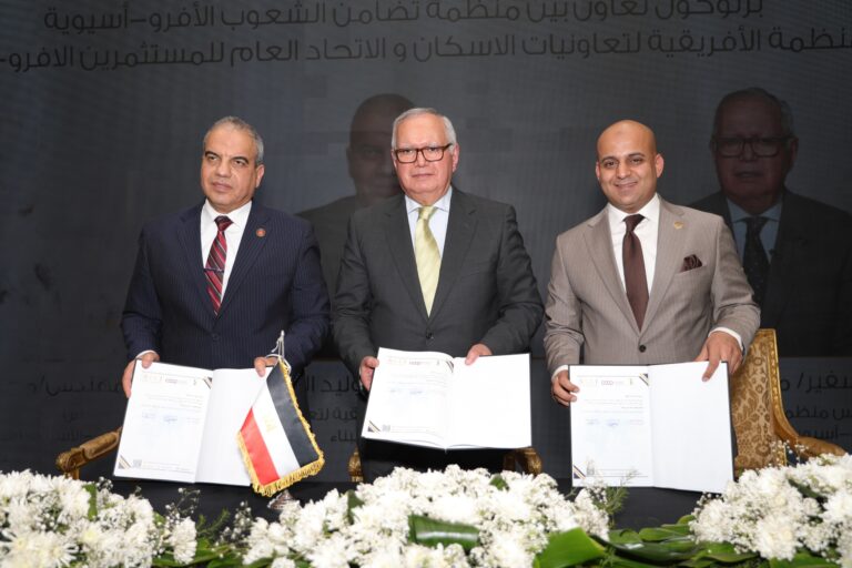اتفاقية ثلاثية استراتيجية لدفع عجلة الإسكان التعاوني والتنمية العمرانية المستدامة في أفريقيا وآسيا