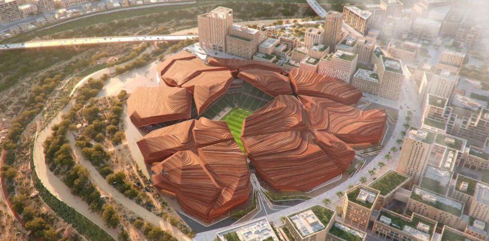 شركة المربع تطلق ملعبا أيقونيا بالرياض مستوحى من طبيعة وادي حنيفة لاستضافة مونديال 2034