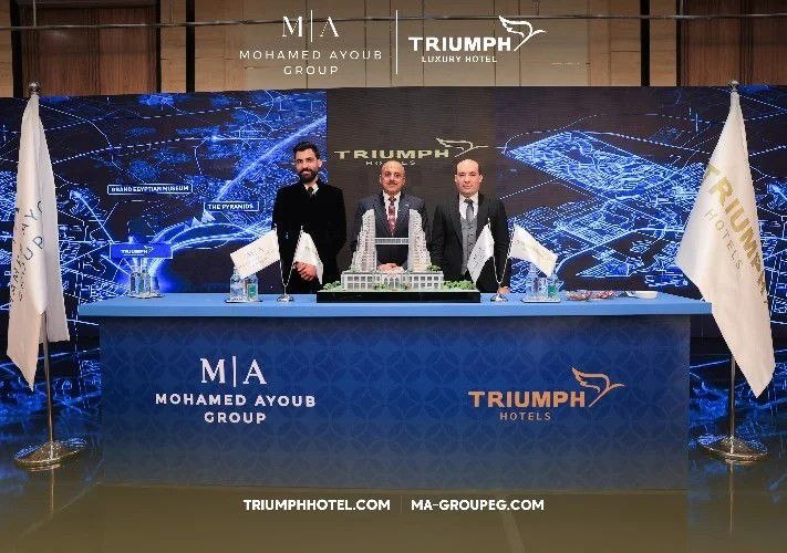 شراكة استراتيجية بين Triumph و M|A Group لإنشاء تحفة معمارية فندقية سكنية تطل على أهرامات الجيزة
