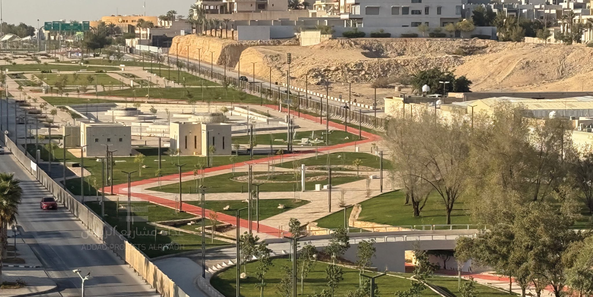 منتزه النهضة بالرياض يقترب من الاكتمال.. مساحات خضراء ومسارات رياضية على مساحة 112 ألف متر مربع بحي جرير